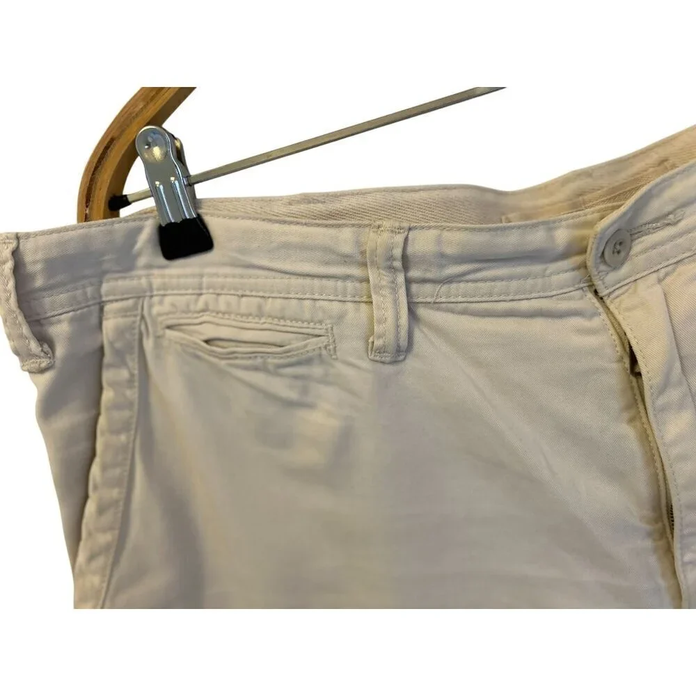Polo Ralph Lauren Shorts Off-White Cotton Chino Khaki Size 38